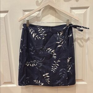 Ann Taylor Loft Linen Wrap Skirt
